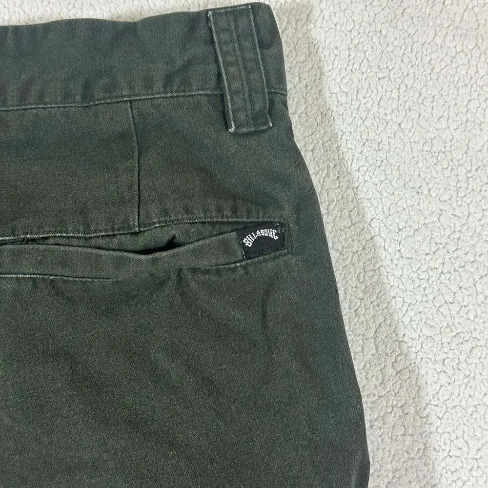 Billabong Men's Size 28 Dark Olive Green Cargo Pants Straight Leg Skate Y2K